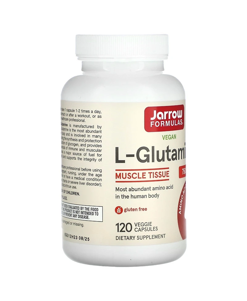 Jarrow Formulas L-Glutamine 750 mg