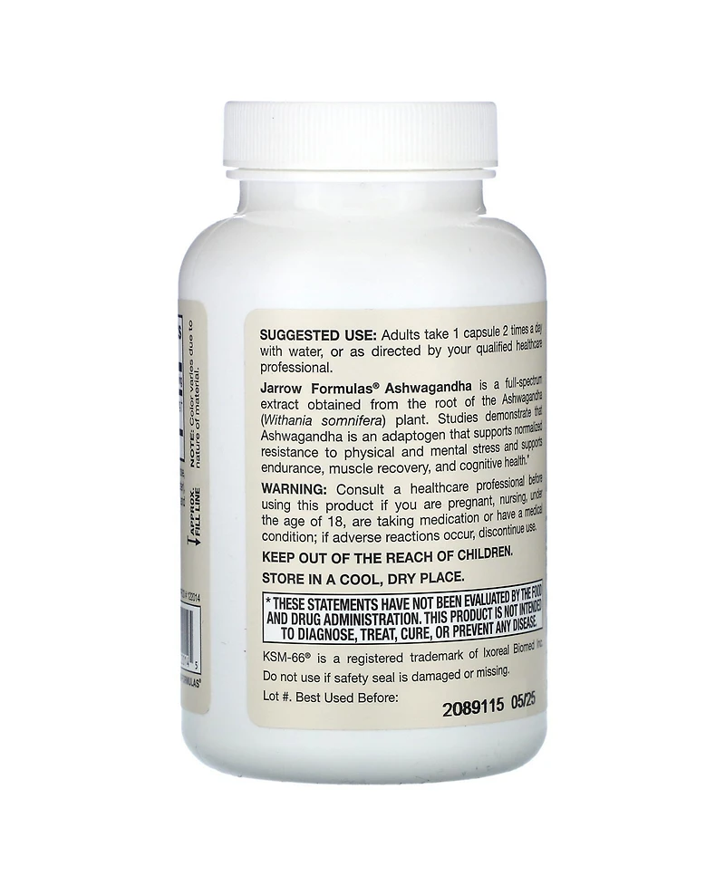 Jarrow Formulas Ashwagandha 300 mg