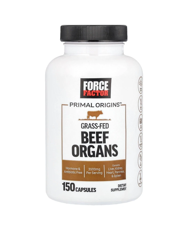Force Factor Primal Origins Grass-Fed Beef Organs