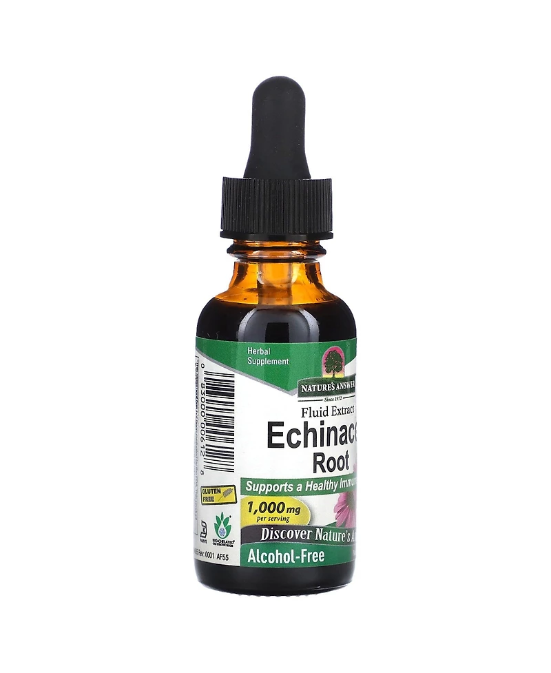Nature's Answer Echinacea Root Fluid Extract Alcohol-Free 1 000 mg