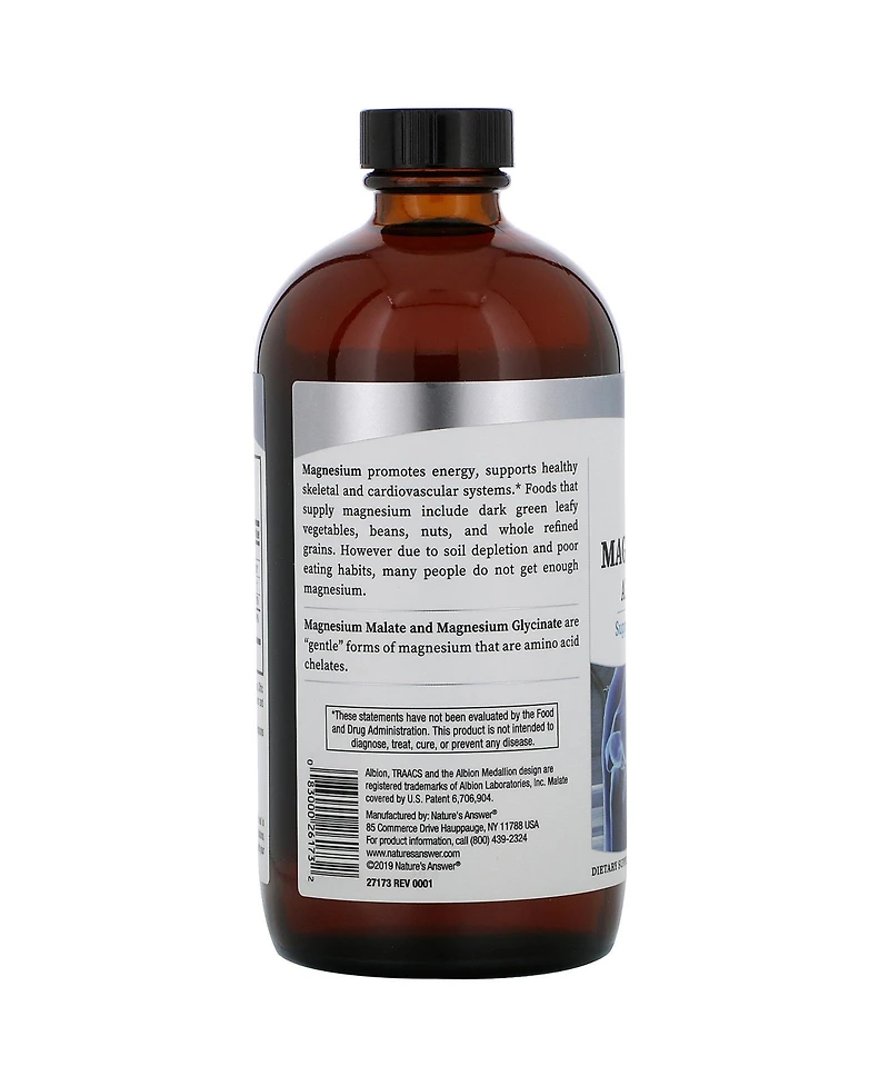 Nature's Answer Liquid Magnesium Malate and Glycinate - 16 fl oz (480 ml)