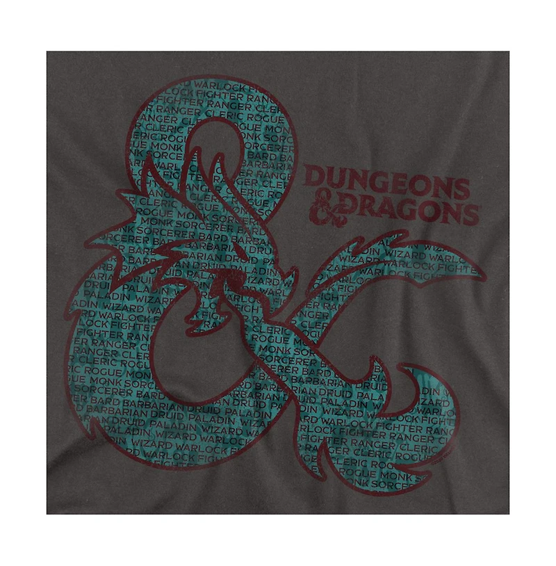 Logovision Men's Dungeons And Dragons Ampersand Classes T-Shirt