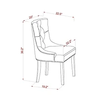 East West Furniture Dining Room Set Black