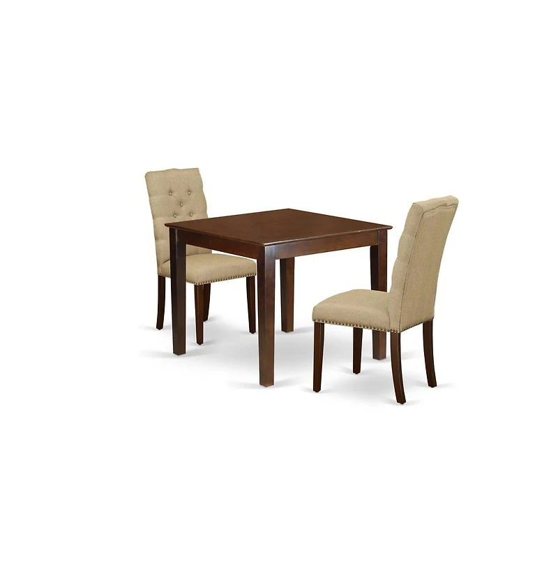 East West Furniture Dining Room Set Mahogany