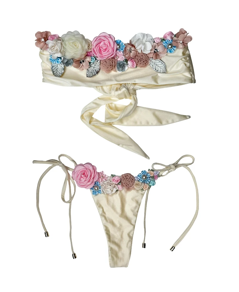 Beach Bunny Swimwear Women's Secret Garden Tie Side Tango Bikini Bottom