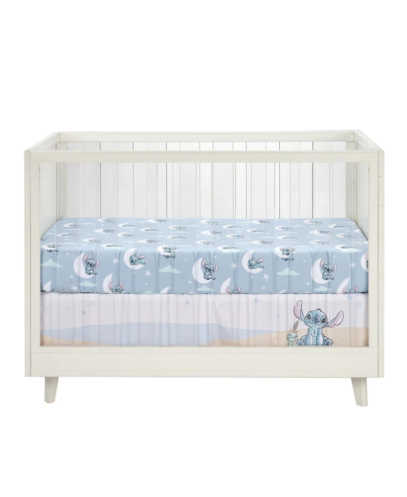 Bedtime Originals Baby Disney Stitch 3-Piece Blue Nursery Crib Bedding Set