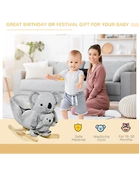 Qaba Kids Ride-On Rocking Horse Toy for Children 18-36 Months, Koala