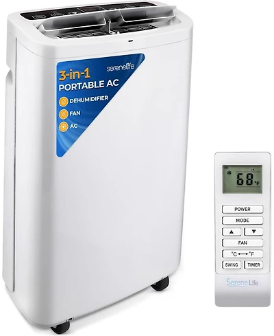 Portable Air Conditioner - Compact Home A/C Cooling Unit with Built-in Dehumidifier & Fan Modes, Includes Window Mount Kit (14,000 Btu