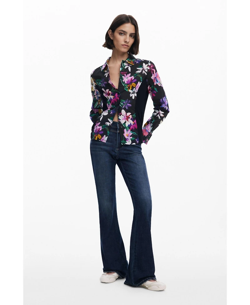 Desigual Women's Combined silhouette floral shirt