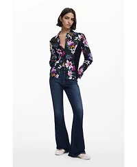 Desigual Women's Combined silhouette floral shirt