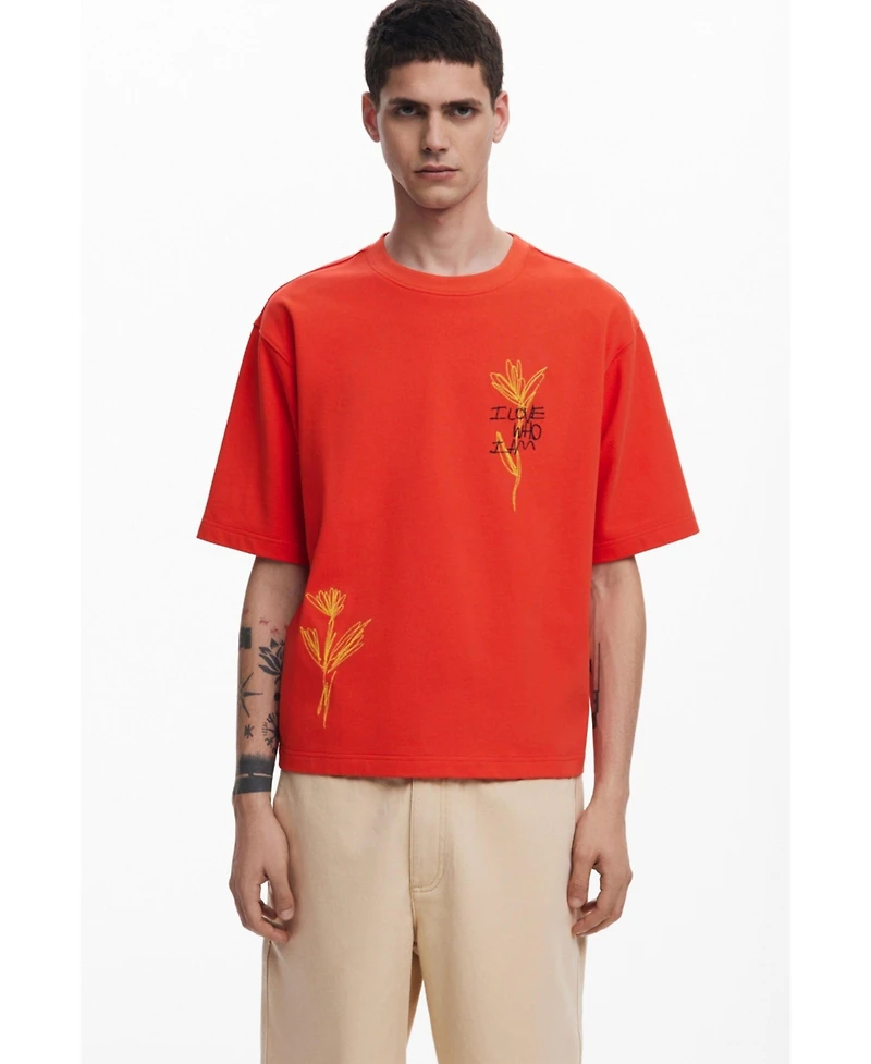 Desigual Men's Short-sleeve floral T-shirt