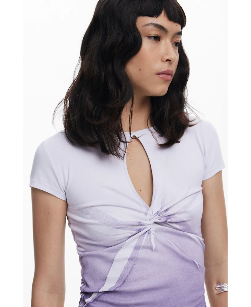 Desigual Women's Short-sleeve T-shirt with opening
