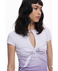 Desigual Women's Short-sleeve T-shirt with opening