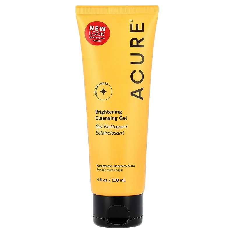 Acure Brightening Cleansing Gel Pomegranate Blackberry & Acai