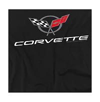 Logovision Big & Tall Chevrolet Corvette Modern Emblem T-Shirt