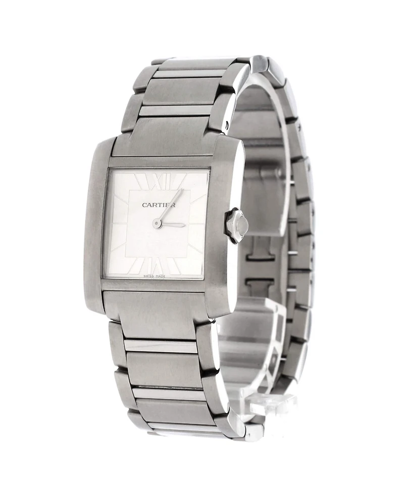 Pre-Owned Cartier Tank Francaise Japan Limited Quartz Watch in Stainless Steel 27mm