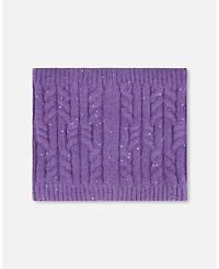 Deux par Girl Lined Winter Neckwarmer Lavender - Toddler|Child