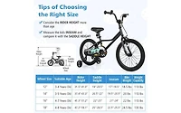 18 Inch Kids Bike Adjustable for Ages 4-8 with Low-Step Frame
