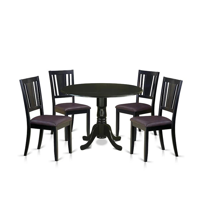 East West Furniture 5 Pc dinette set - Dining Table and 4 Dining Chairs
