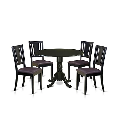 East West Furniture 5 Pc dinette set - Dining Table and 4 Dining Chairs