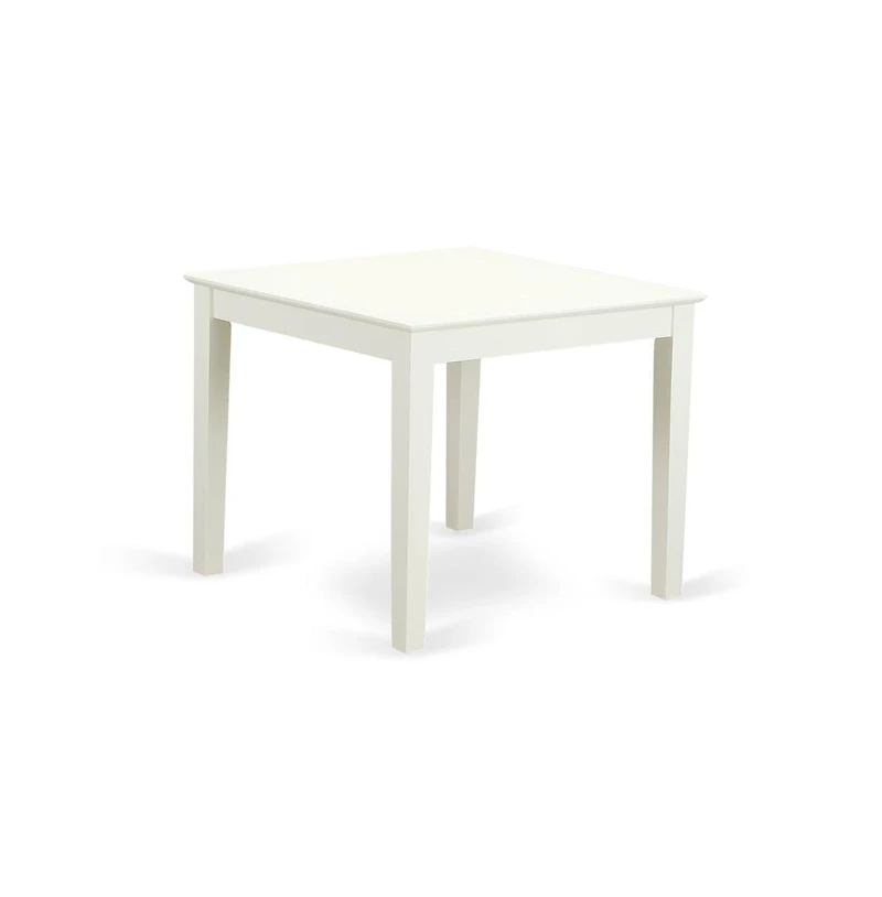 East West Furniture Dining Room Set Linen White