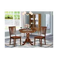 East West Furniture Dining Room Set Mahogany