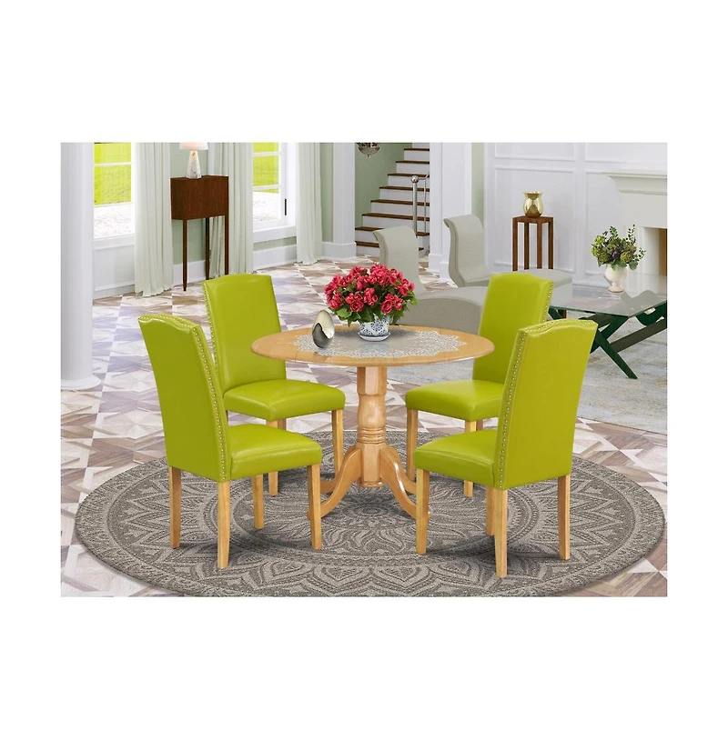 East West Furniture Dining Room Set Oak