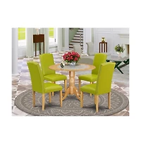 East West Furniture Dining Room Set Oak