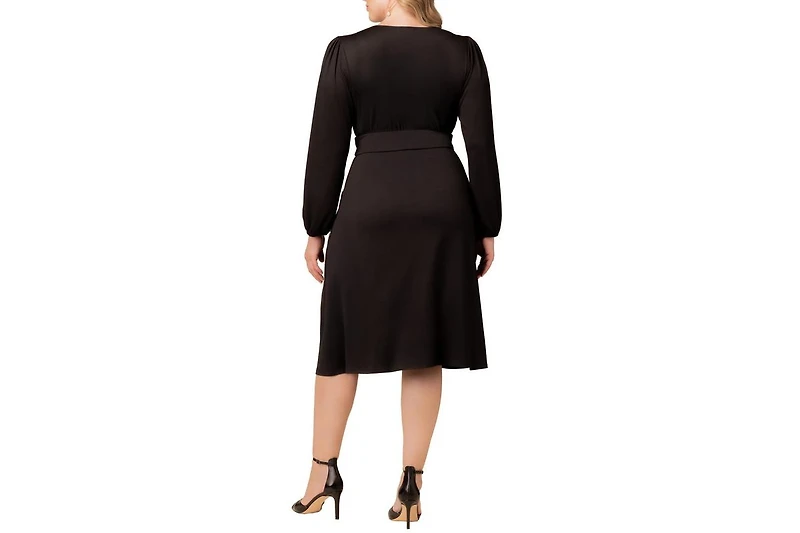 Kiyonna Plus Diana Long Sleeve Midi Dress