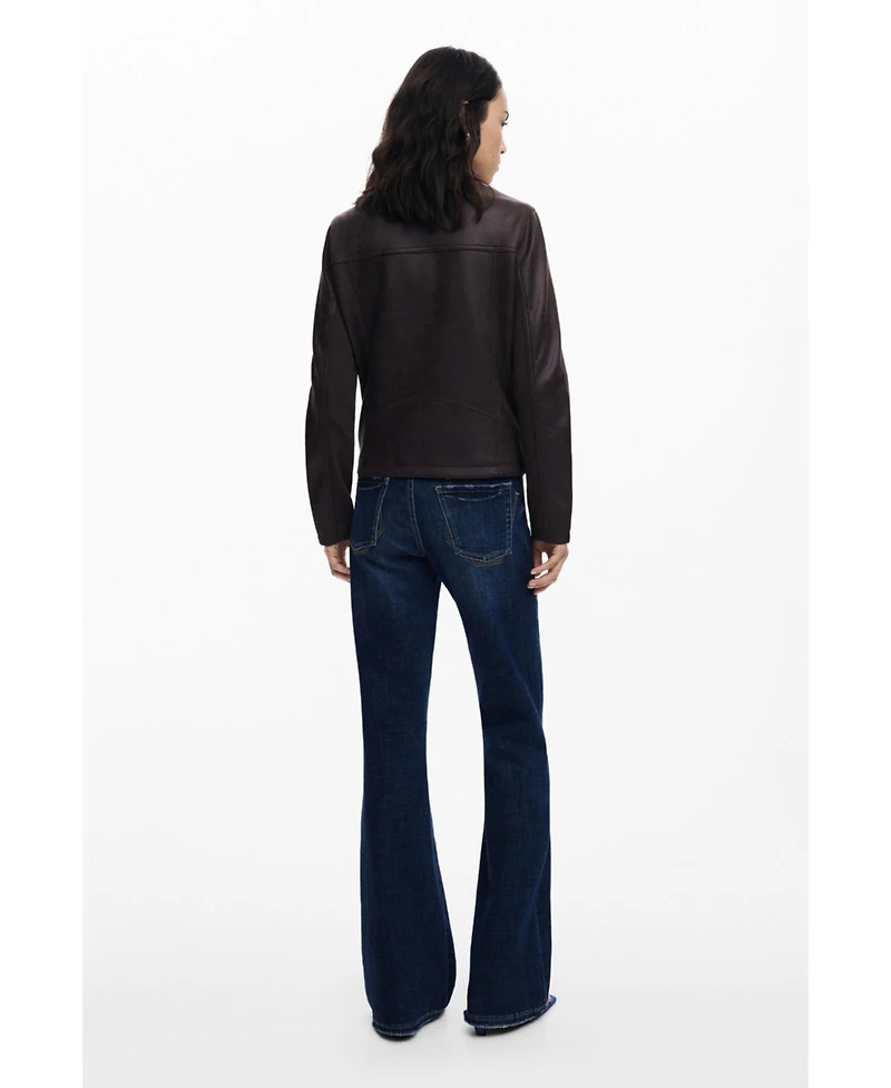 Desigual Women's Combined faux leather jacket