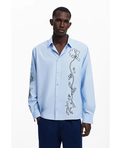 Desigual Men's Long-sleeve shirt with embroidery