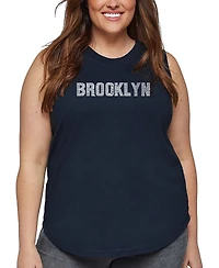 La Pop Art Plus Brooklyn Neighborhoods Word Tank Top