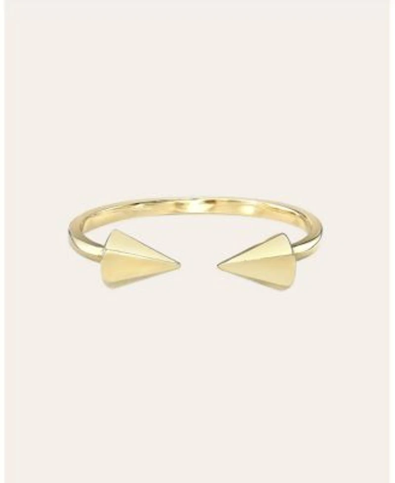 Zoe Lev 14k Gold Spike Cuff Ring