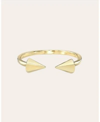 Zoe Lev 14k Gold Spike Cuff Ring