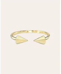Zoe Lev 14k Gold Spike Cuff Ring