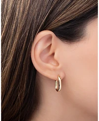 Zoe Lev Thick Oval Hoops