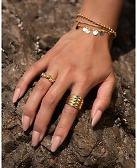 Zoe Lev Wavy Band Ring
