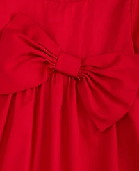 First Impressions Baby Girls Cotton Long-Sleeve Big-Bow Top & Pants, Macy's Exclusive