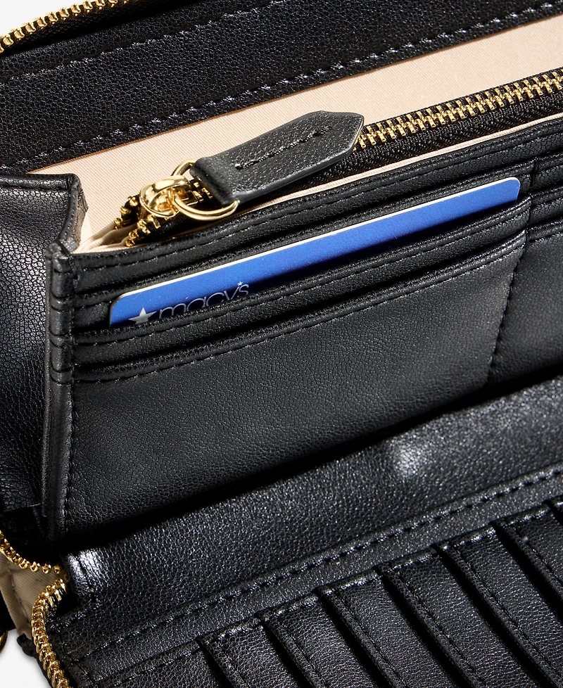 I.n.c. International Concepts Hazel Ruched Zip-Around Wallet, Macy's Exclusive