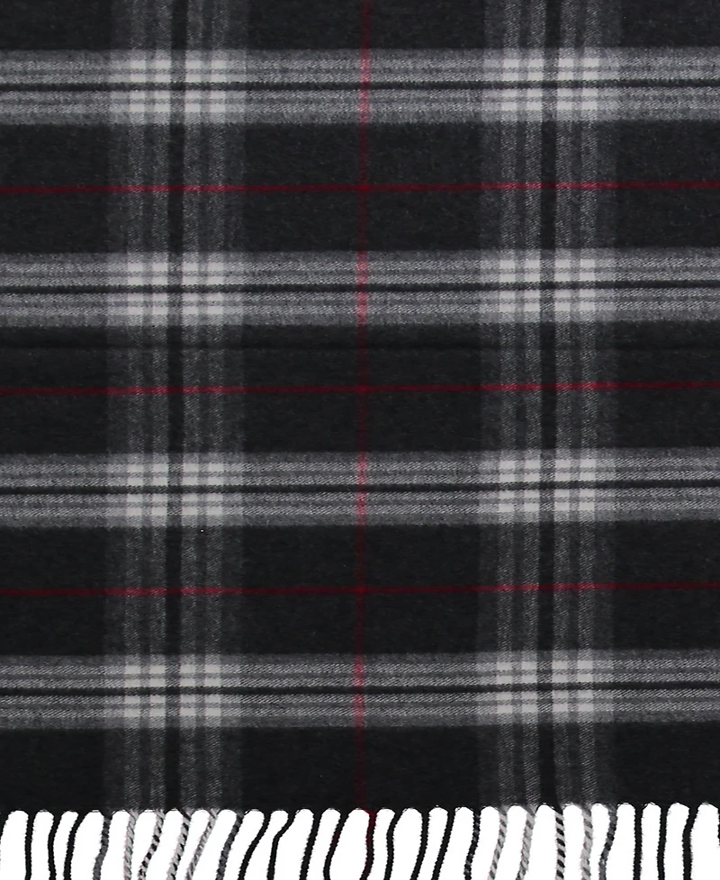 V. Fraas Men's Classic Plaid Cashmink Scarf