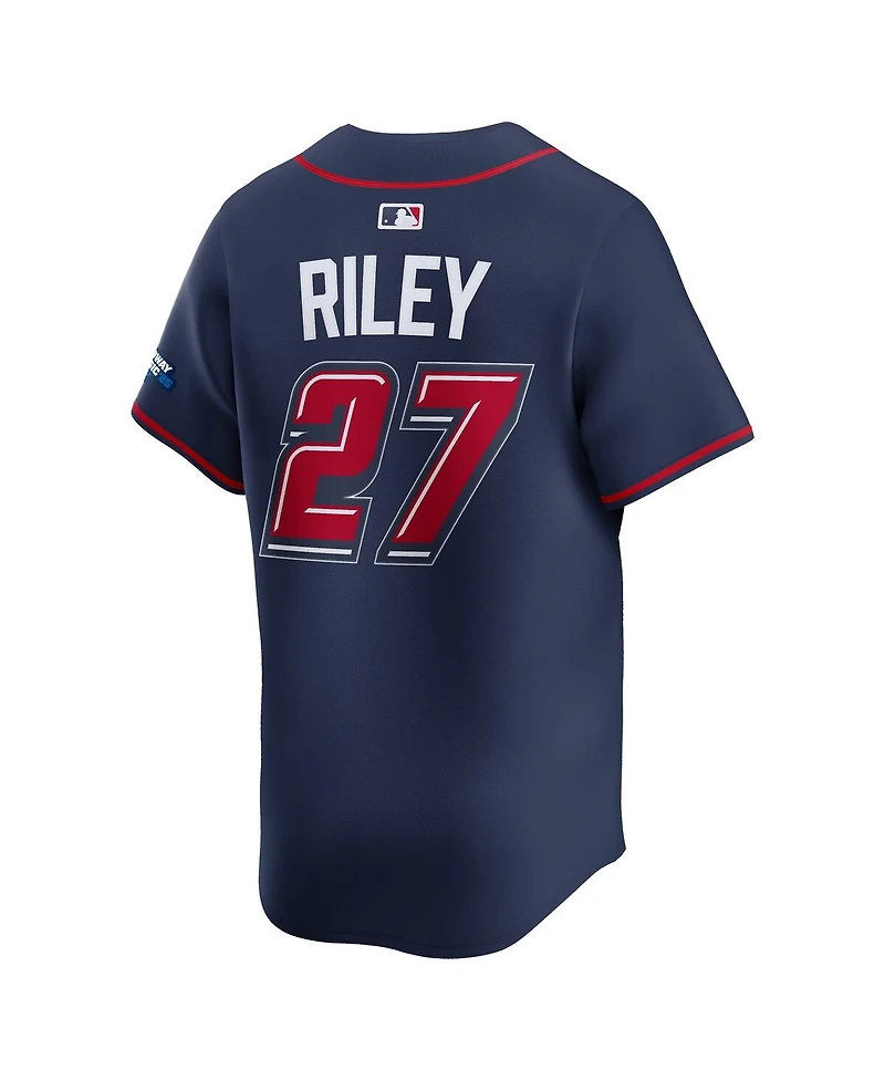 Nike Men's Austin Riley Navy Atlanta Braves 2025 Mlb Speedway Classic Alternate Limited Player Jersey