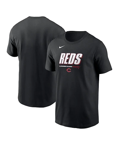 Nike Men's Black Cincinnati Reds 2025 Mlb Speedway Classic Wordmark T-Shirt