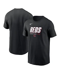 Nike Men's Black Cincinnati Reds 2025 Mlb Speedway Classic Wordmark T-Shirt