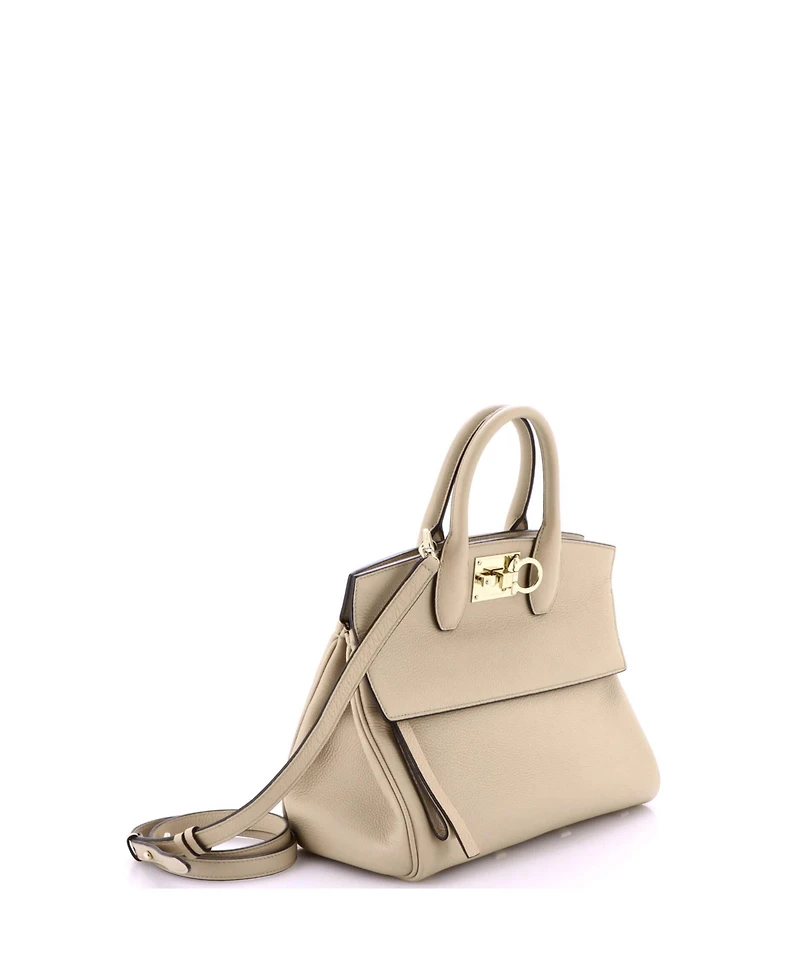 Pre-Owned Salvatore Ferragamo Small Studio Satchel Leather