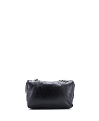 Pre-Owned Balenciaga Small Monaco Chain Flap Shoulder Bag Leather