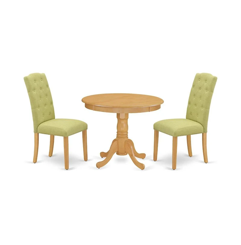 East West Furniture Dining Room Set Oak