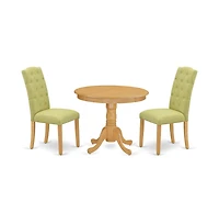 East West Furniture Dining Room Set Oak
