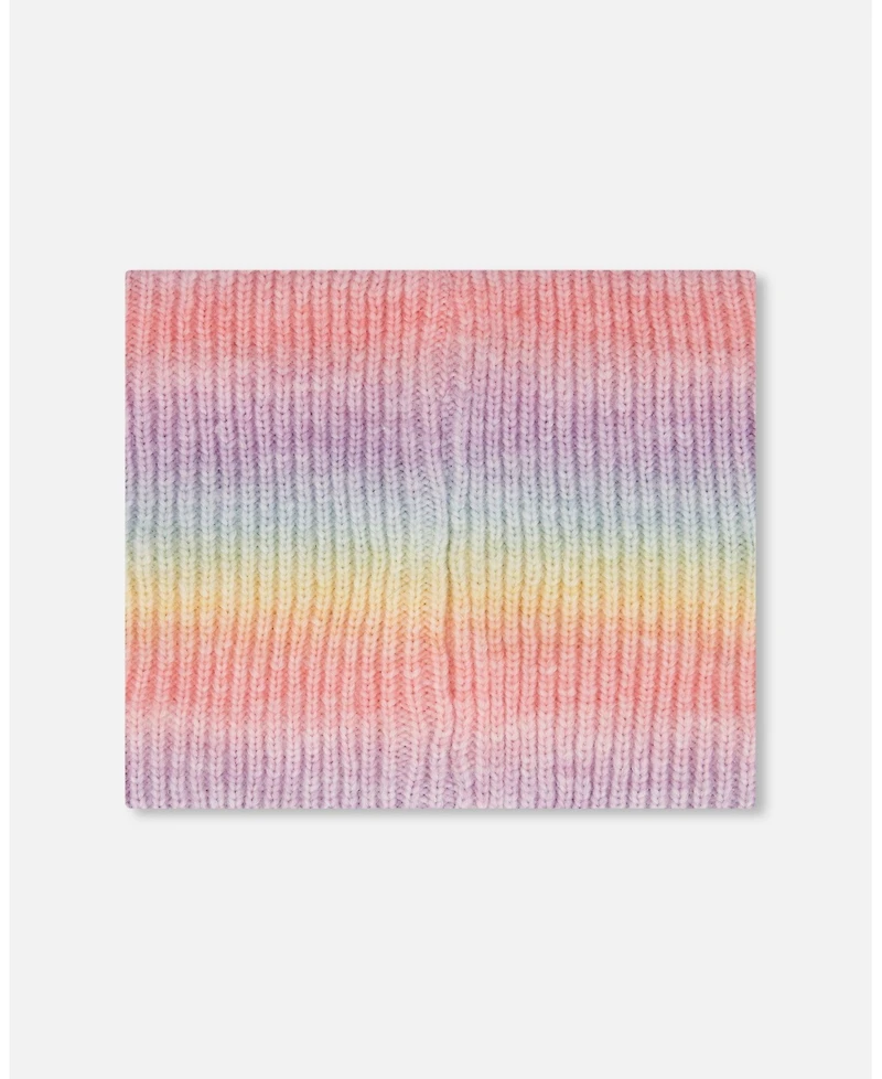 Deux par Girl Lined Knit Neckwarmer Multicolor - Toddler|Child