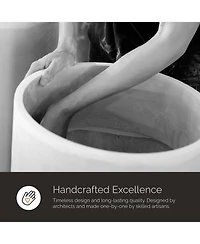Cosapots Lupo Tapered Planter - Stone Finish Fiberglass Indoor/Outdoor and Weather-Resistant
