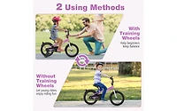 Kids Bike 16 Inch Training Bicycle with 2 Brakes for Ages 4-7